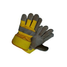 Grey Cow Split Leather Full Palm Work Glove